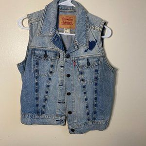 Levi's Denim Vest with Heart Detail